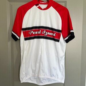 Pearl Izumi Men's Red and White Cycling Jersey - Pullover half zip - XL